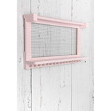 Boho-Chic Organizer voor sieraden, wandrek met afneembare armbandstang, met 16 haken, perfecte opslag voor oorringen, halskettingen en armbanden, sieradendisplay