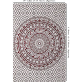Mandala stoffen wandtapijt decoratieve strandhanddoek hippie tapijt olifant gooi tapijt 213x137 cm kastanjebruin Vertaling: Mandala stoffen wandtapijt decoratieve strandhanddoek hippie tapijt olifant gooi tapijt 213x137 cm kastanjebruin