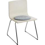 Zitkussen, vilt, rond, stoelkussen, zitkussen, gewatteerd, 35 cm, 6-delige voordeelverpakking, lichtgrijs Zitkussen, vilt, rond, stoelkussen, zitkussen, gewatteerd, 35 cm, 6-delige voordeelverpakking, lichtgrijs