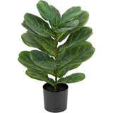 55,9 cm kunstplant grote kunstmatige ficus lyrata plant kunstboom decoratie kamerplant 15 bladeren