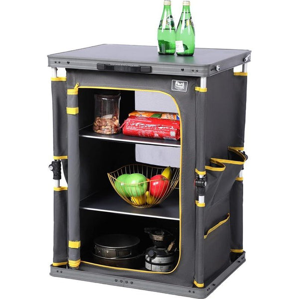 Campingkast, opvouwbaar, campingkeuken, inklapbaar, auto, vouwkast, keukenbox, klapkast, draagbaar, met draagtas