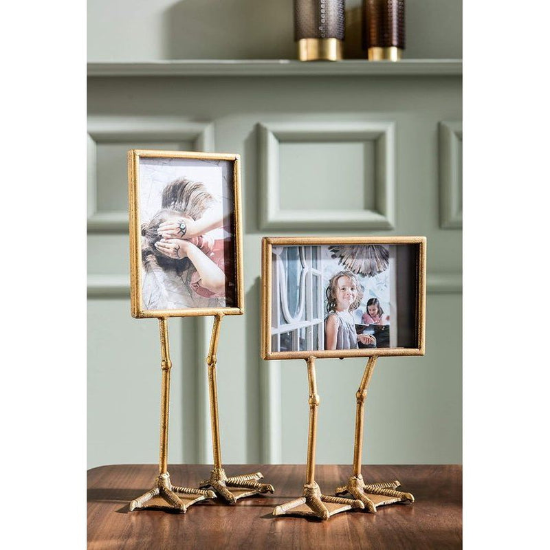 frame Duck Feet, goud, fotolijst, eendenvoeten, accessoire, horizontaal, 13x18cm