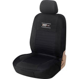 Upgrade4cars Autostoelhoes voor Bestuurdersstoel Autostoel Hoezen Voorstoelen Universeel Zwart Auto Accessoires Universele