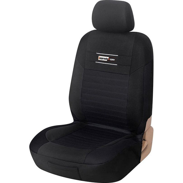 Upgrade4cars Autostoelhoes voor Bestuurdersstoel Autostoel Hoezen Voorstoelen Universeel Zwart Auto Accessoires Universele