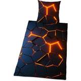 Beddengoedset, meerkleurig, Oostenrijkse maat Bedlinnenset, veelkleurig, Oostenrijkse maat