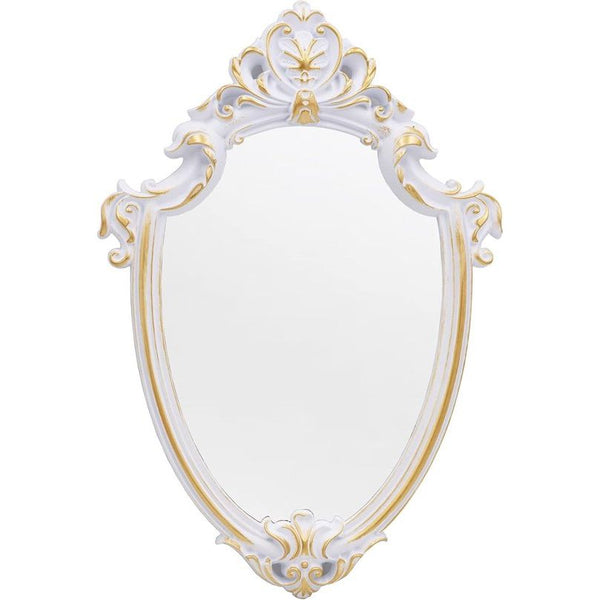 41,9 x 27,9 cm Vintage spiegel antieke spiegel decoratieve muur spiegel schild vorm wit 41,9 x 27,9 cm Vintage spiegel antieke spiegel decoratieve muur spiegel schild vorm wit