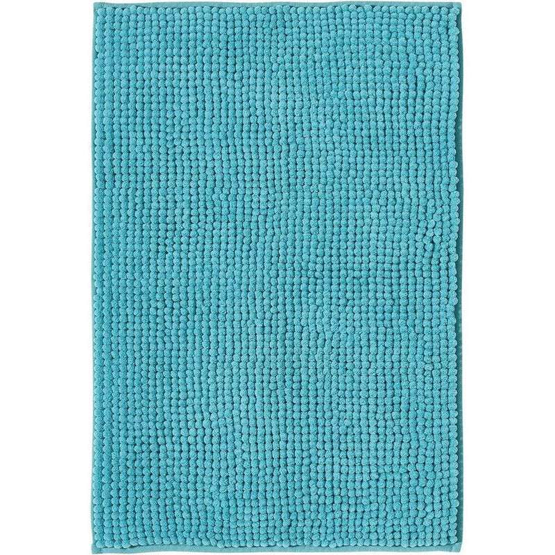 Badmat antislip, kan worden gecombineerd als badmatset, badkamertapijt, badmat, wasbaar van chenille, douchemat voor douche, badkuipen, wc-decoratie, petrol turquoise, 50 x 80 cm.