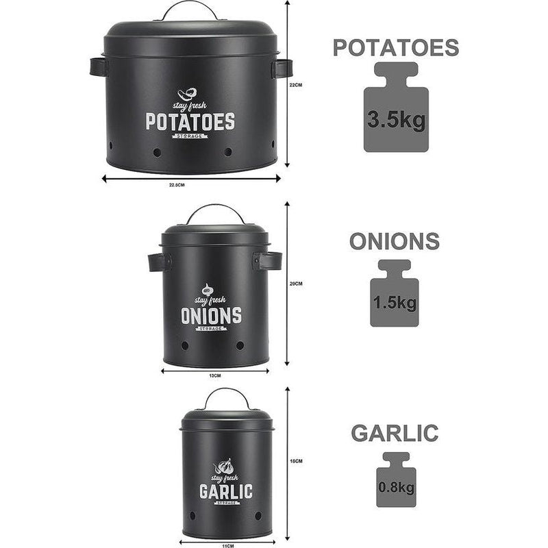 Voorraaddozen stel ik perfect als aardappelpot, knoflookpot en uienpot | voorraaddozen, voorraadcontainers, opslag keuken opbergdoos