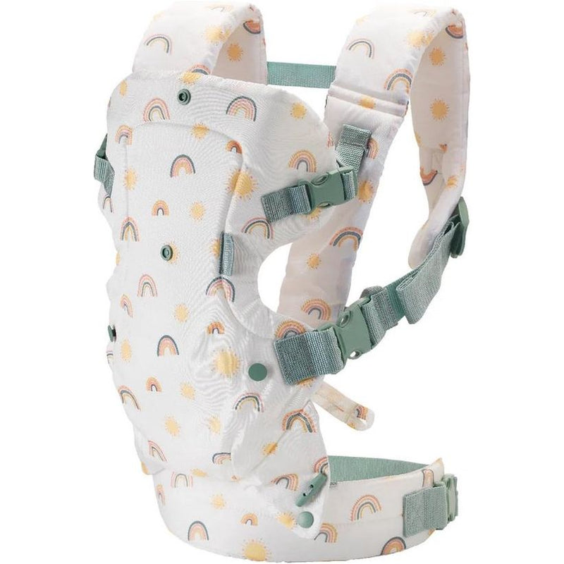 4-in-1 Flip Advanced Babydrager - Ergonomische en omkeerbare babydrager - Drager voor voor- en rugtransport - Verstelbare riemen - Voor baby's van 3,6 tot 14,5 kg - Regenboog patroon