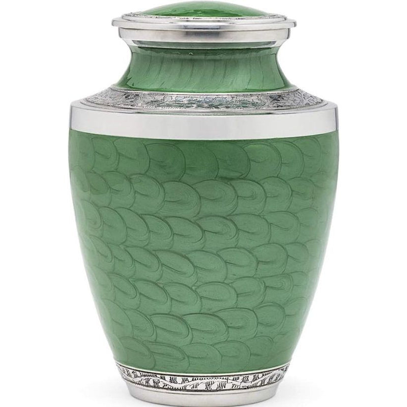 Urn voor menselijke as | Zorgvuldig handgemaakte crematie-urn met elegante afwerking om uw geliefde te eren en te herdenken | Grote urn voor volwassenen met fluwelen zakje