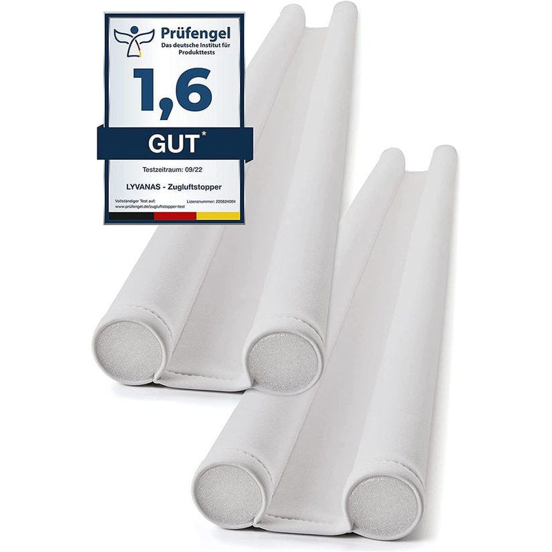 voor deuren set van 2 testwinnaars* -90 cm extra dicht neopreen deur tochtstopper om energie te besparen - stille en mooie windstopper deur wasbaar en op maat te snijden - deurafdichting