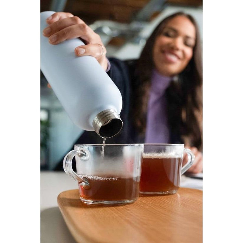 Roestvrij stalen drinkfles, 500 ml, thermosfles 0,5 l met acaciahouten deksel, geïsoleerde waterfles, lekvrij bij koolzuur, thermosfles 500 ml, citroen knijpen geel