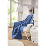 Deken van katoen, wafelpiqué, lichte knuffeldeken van 100% katoen, luchtige plaid, veelzijdig inzetbaar, onderhoudsvriendelijke deken, Marina, 150 x 200 cm