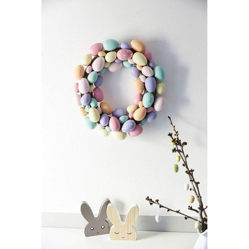 Kleurrijke paaseikrans in pastelkleuren, deurkrans, raamdecoratie, wanddecoratie, tafeldecoratie, lente, Pasen Kleurrijke paaseikrans in pastelkleuren, deurkrans, raamdecoratie, wanddecoratie, tafeldecoratie, lente, Pasen