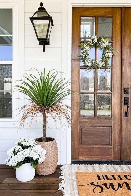 Kunstplantdecoratie bomen, plastic plant in pot, grote kunstplanten als echt, kamerplanten, kunstplanten met pot, voor woondecoratie, woonkamer, kantoor, 1 stuk