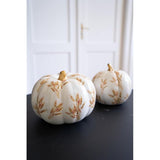 Pompoen wit met patroon (groot) translates to "Witte pompoen met patroon (groot)" in Dutch.