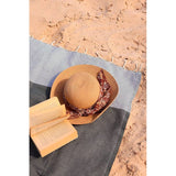 XXL Fouta strandhanddoek, handdoek, saunahanddoek, badhanddoek, hamamdoek, yogadeken, pestemal, dames heren, cadeauset, extra groot, licht, 100 x 200 cm (antraciet-pastelgrijs, 2)