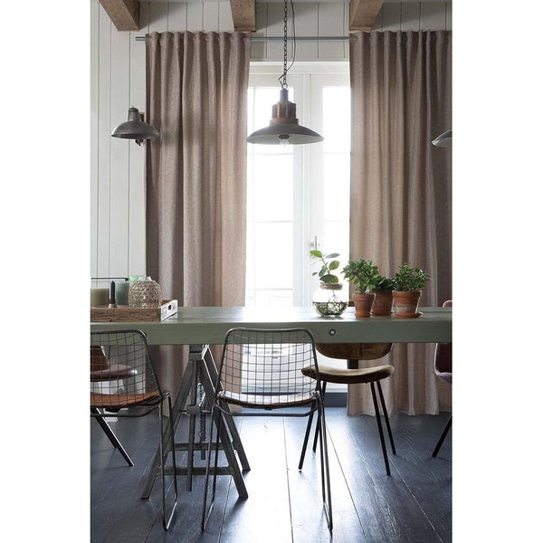 Sundown 09 198732 Verduisteringsgordijn met verborgen tabs, beige verduisterend, warmte-isolerend, energiebesparend 255 x 135 cm gordijn voor woonkamer, slaapkamer, hal