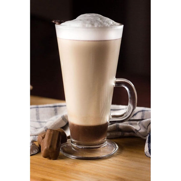 Glazen set van 6 0,25 liter met lepels Koffieglazen Theeglazen Koffie Theeglas Latte Macchiato Glazen Drinkglazen Waterglazen Vaatwasmachinebestendige glazen Kleine glazen 6 x