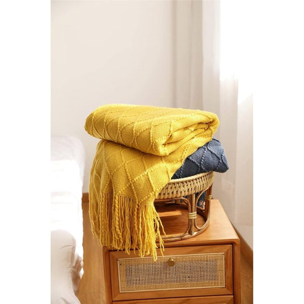 De lichte bankdeken is een echte eyecatcher voor elke slaap- en woonkamer 130x200