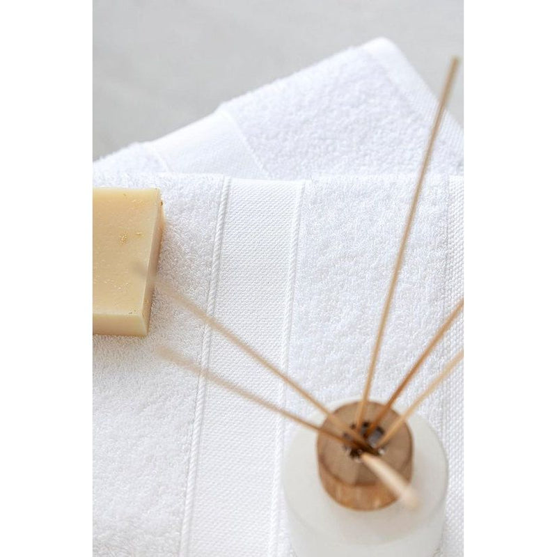 2 x grote badhanddoeken 100% katoen 550 gsm extra zacht absorberend en sneldrogend 100 x 150 cm wit