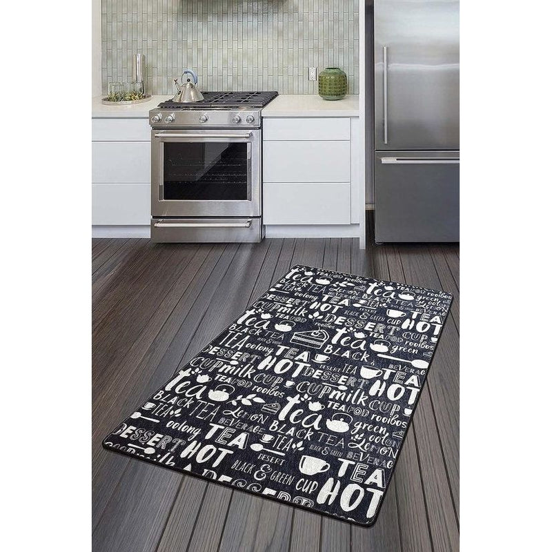 ANRO Keukentapijt, keukenloper, tapijt, loper, keuken, wasbaar, antislip, Degustazioni, afwasbaar, 100 x 52 cm ANRO Keukentapijt, keukenloper, tapijt, loper, keuken, wasbaar, antislip, Degustazioni, afwasbaar, 100 x 52 cm