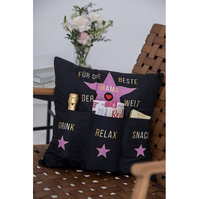 met 3 zakken om zelf te vullen, afmetingen 43 x 43 cm, leuk cadeau voor verjaardag, Moederdag (Beste Mama)