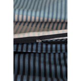 Beddengoed 135 x 200 cm, 2-delig dekbedovertrek - beddengoedsets 135 x 200 cm met 1 kussensloop 80 x 80 cm, ademend katoen met ritssluiting, blauw-lichtblauw, zacht en strijkvrij