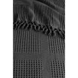 Sprei XXL in wafellook Inara extra groot 220 x 240 cm, 100% katoen, Oeko-Tex, sprei voor bank, stoel en bed, sofadeken, wollen deken, woondeken (incl