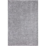 Hoogpolig, shaggy woonkamertapijt, effen, grijs, vierkant, 150x150 cm, hoogpolig slaapkamertapijt, effen, zacht en pluizig, modern