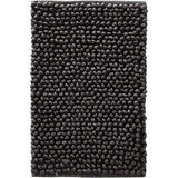 Popcorn-badmat, mix van katoen en polyester - grijs, 80 x 150 cm Popcorn-badmat, een mix van katoen en polyester - grijs, 80 x 150 cm.