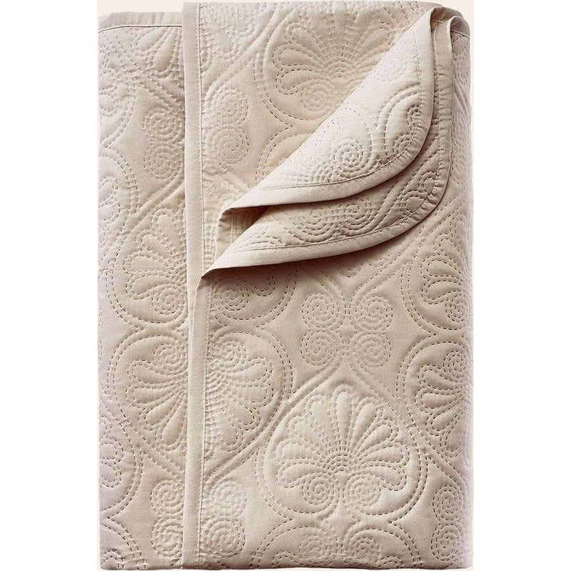 Elegante sprei in beige 220 x 240 cm Veelzijdige deken als bedsprei of banksprei voor bed- en bankquiltstijl Ideaal als sprei