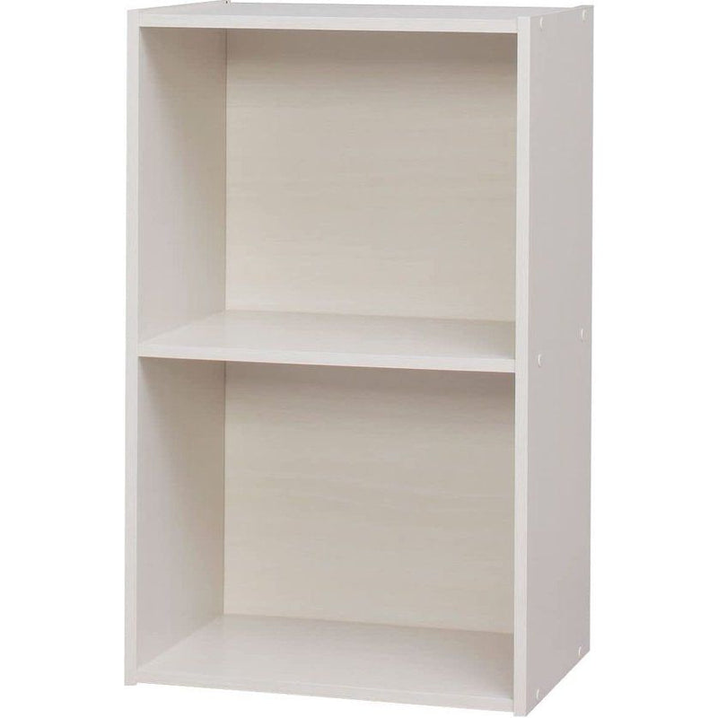 Garderobe, 2 kantoorplanken, boekenkast, stabiel, grote capaciteit, multifunctioneel, massief, slaapkamer, woonkamer-kantoor-basisplank-CX-2FN-eiken wit