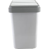 Duo Vuilnisemmer met deksel, kunststof vuilnisemmer voor de keuken, geurdichte afvalemmer met afvalscheidingssysteem, 2 x (±)25 liter, diverse kleuren