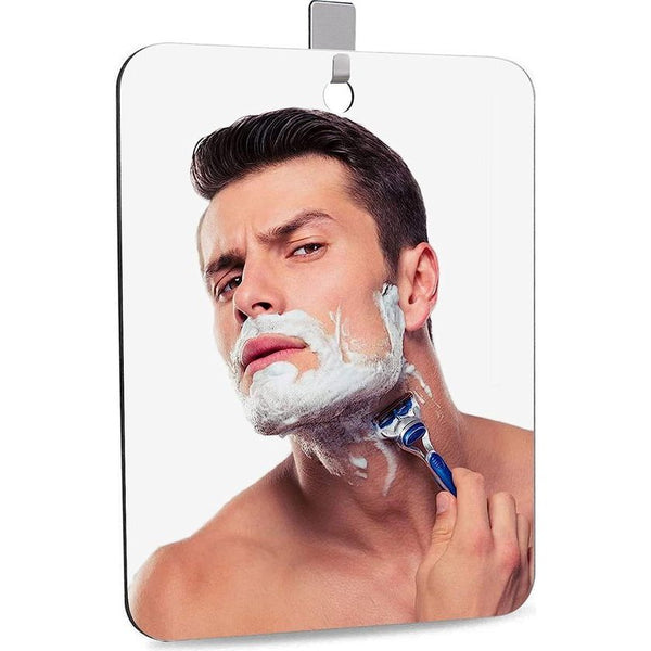 Shaving Mirror Shower Mirror Travel Shaving Mirror for Shower Camping Mirror Children's Mirror Bathroom Hanging Mirror Small Frameless 28 cm x 19 cm Includes 1 Adhesive Hook
