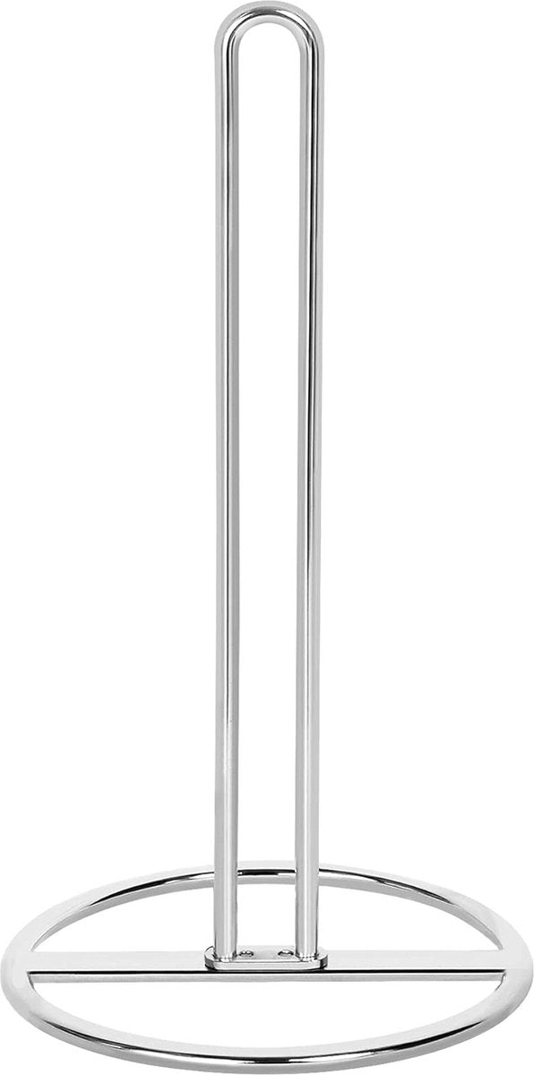 Keukenrolhouder staand, , keukenrolhouder voor standaard en grote rollen, voor keuken- en eettafelwerkblad (zilver)