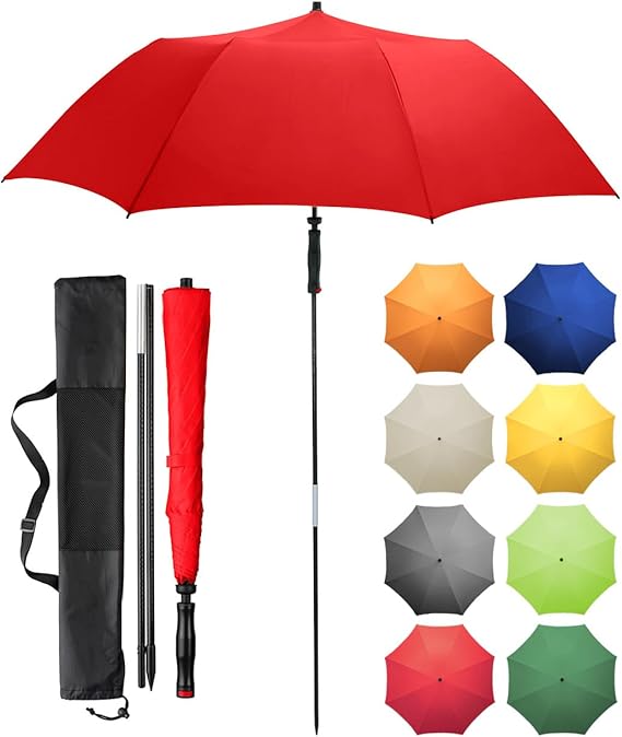 Fare Travelmate Parasol, met UV-bescherming vanaf 50+, rood