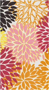 Outdoor tapijt, klein, kleurrijk tapijt voor balkon, buitentapijt, buitentapijt, terras, groot: 80 x 150 cm