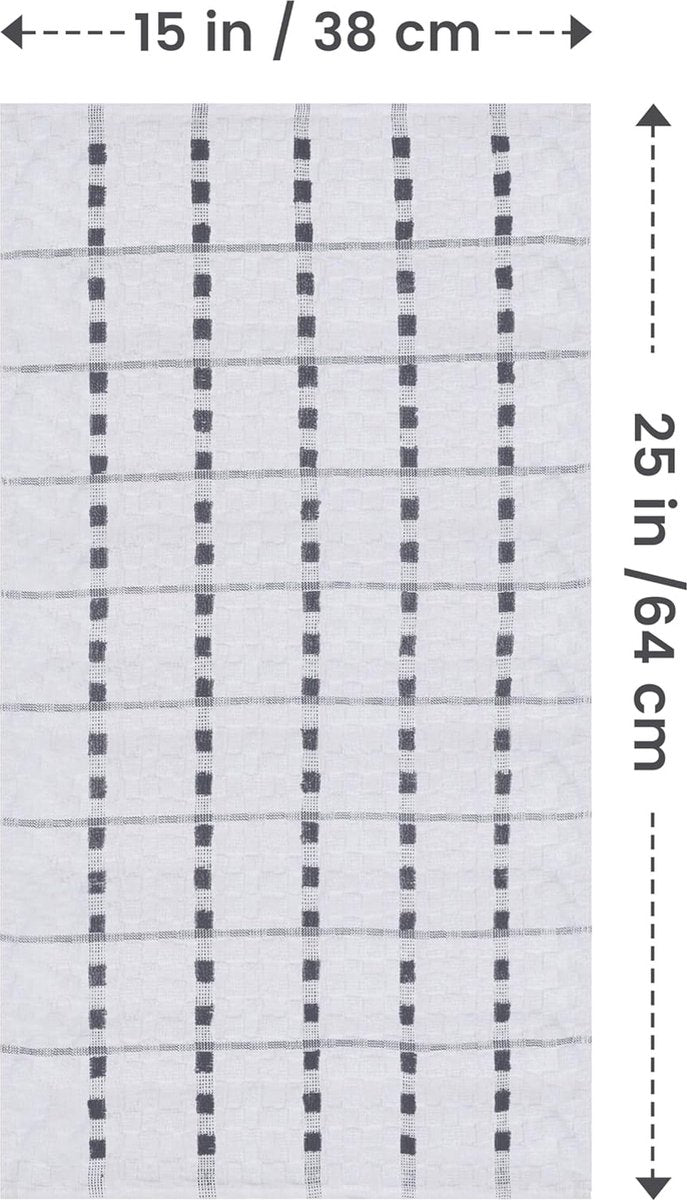 Theedoeken Keukenhanddoeken 38 x 64 cm Katoenen theedoek - Machinewasbaar, 12 stuks