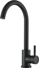 Kraan Keuken Zwart Mengkraan Keuken Roestvrij Staal 360° Draaibare Eenhendelmengkraan Hoge Druk Keukenkraan Kraan Keuken Hoge Uitloop