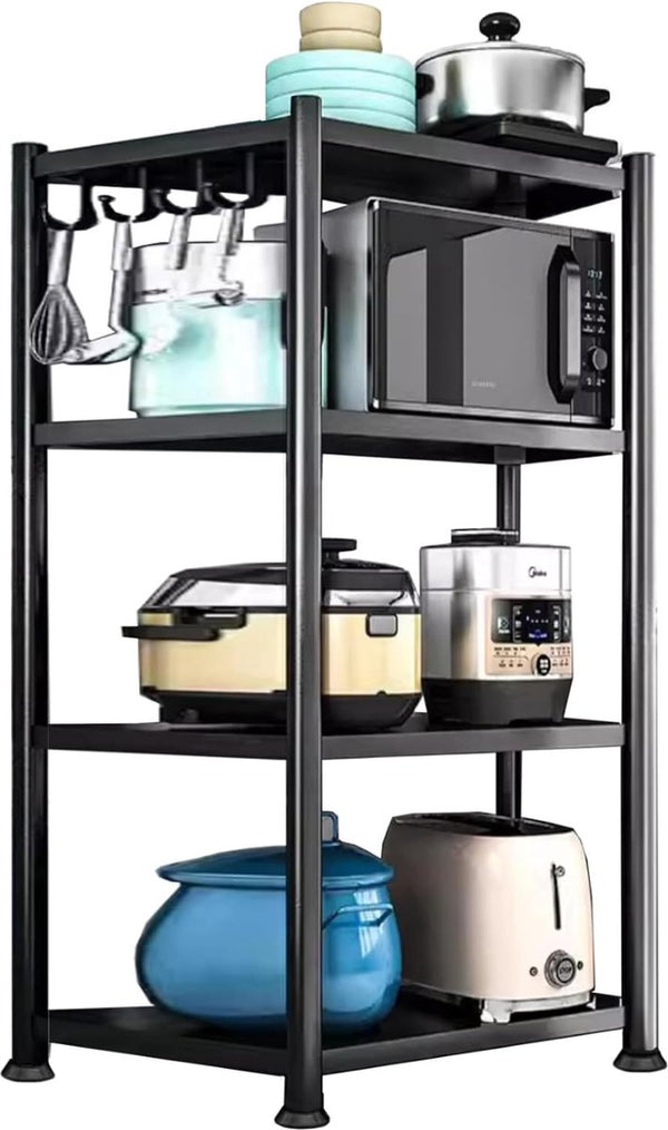 Staande plank voor opslag. Modulaire multifunctionele plank. Plank met wielen. Staande plank. Meubels voor keuken, badkamer, slaapkamer, woonkamer met 4 planken. (120x40x40cm)