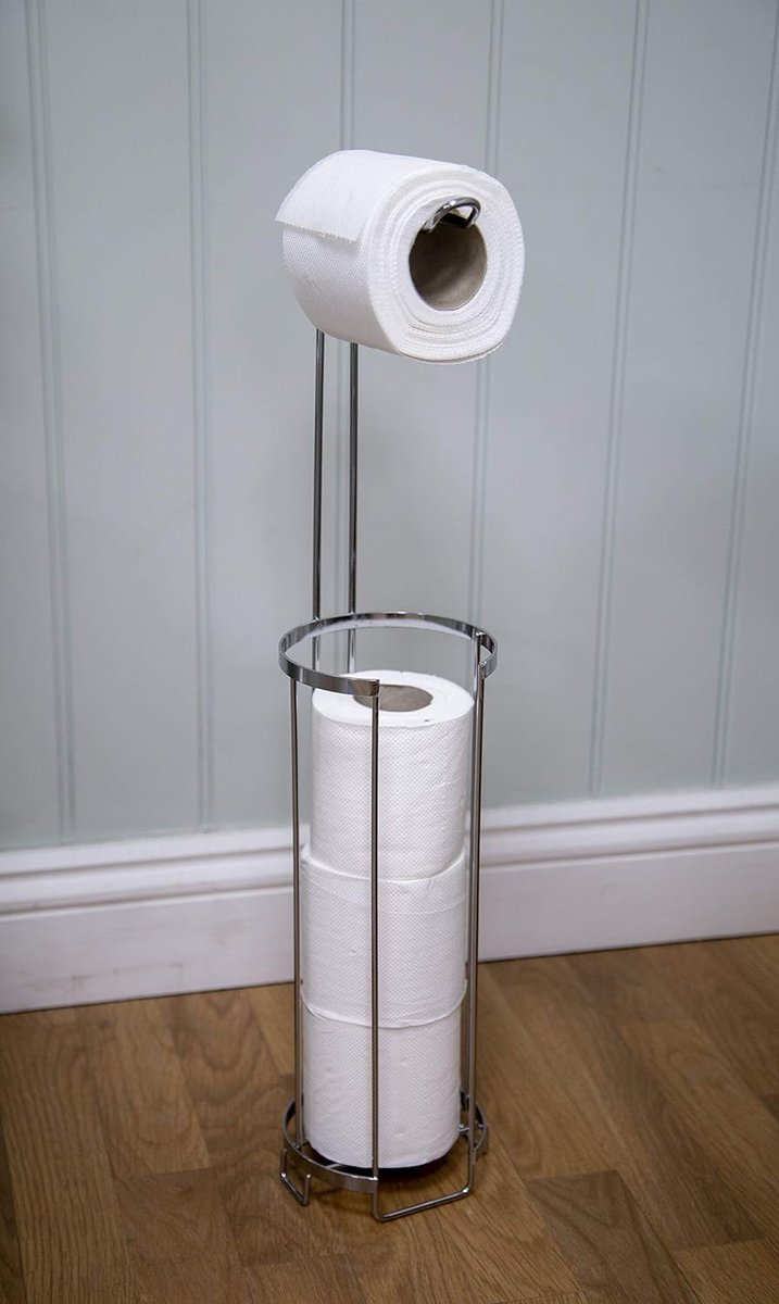 Toiletrolhouder, zilver, één maat