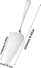8 stuks taartservies taartschep taartschep voor het snijden van taartpunten roestvrijstalen set voor keuken, restaurants, feesten, pizza, kaas, vaatwasmachinebestendig