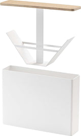 3097 maat 04 Accent keukenopslaghoudercontainer | Staal + Hout | Koffiefilterdoos, wit