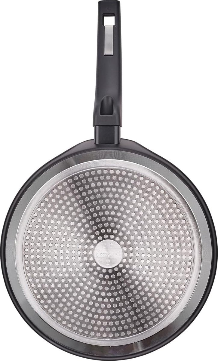 steelpan 18 cm - 1,8 l melkpan met glazen deksel en anti-aanbaklaag - kleine kookpan geschikt voor alle warmtebronnen, ook inductie - PFOA-vrij