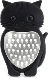 kaasrasp in kattenvorm, keukengerei van silicone, roestvrij staal, rasp voor groenten, fruit, kaas