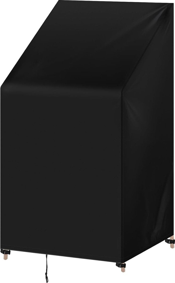 Afdekking voor tuinmeubelen, tuinstoelen, 68 x 96 x 110/150 cm, afdekhoes van 420D Oxford-weefsel, waterdicht afdekzeil, uv-bestendig, beschermhoes voor meubelsets, tuintafel, zitgroep, zwart