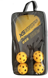 Pickleball paddle-racket, 4 pickleball-ballen met 2 paddles, pickleball-paddleset voor binnen en buiten