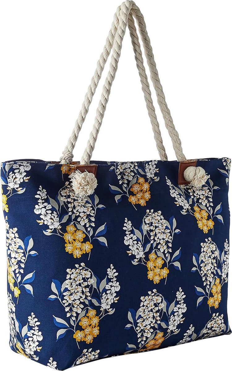 Strandtas XXL familie badtas dames strandtas groot met ritssluiting