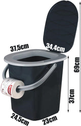 campingtoilet, grijs, M